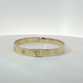 6.5" Pre-Owned 18ct Screw Bangle ( 27.46g)